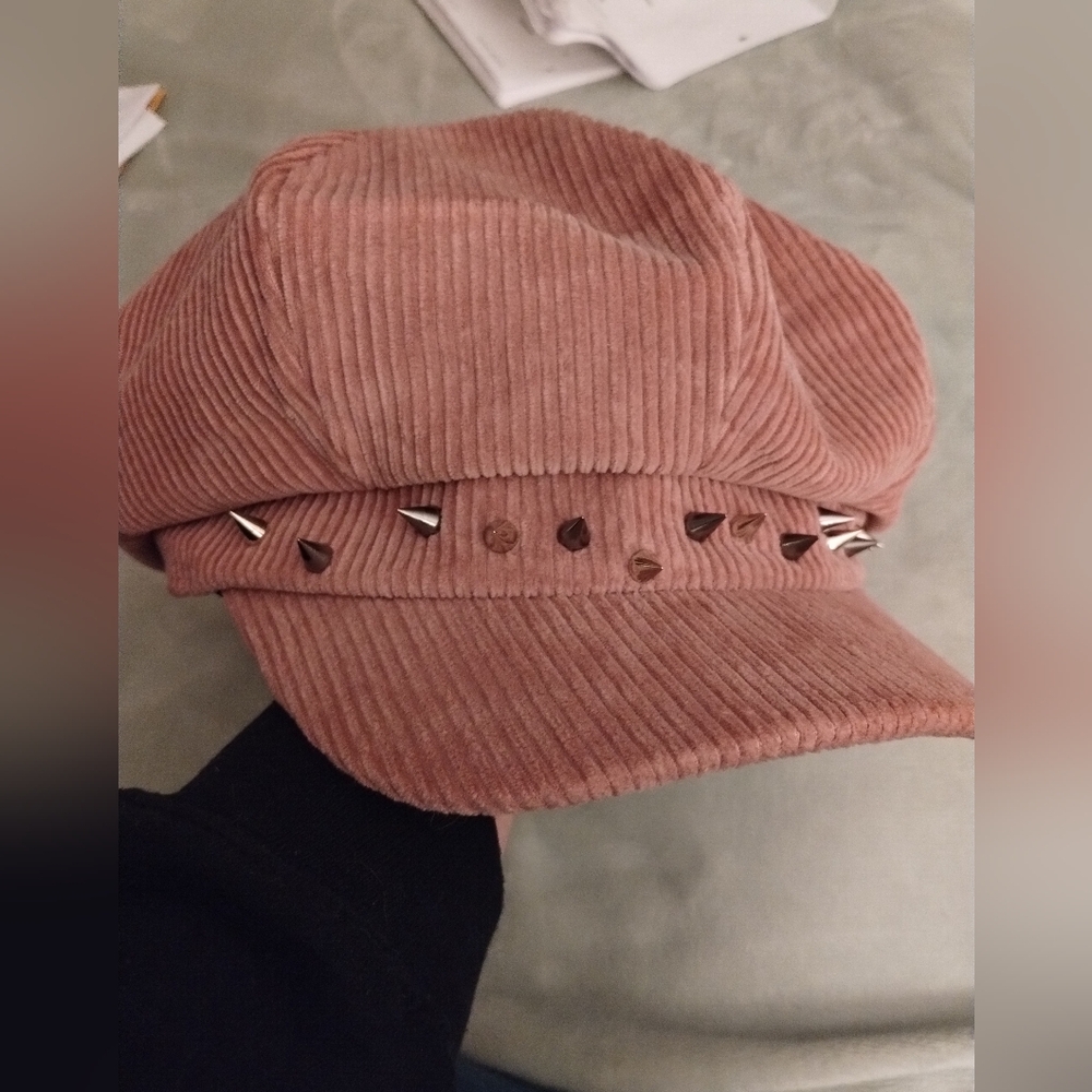 Pink Corduroy Hat